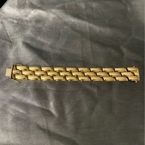 14k Gold Italian Brick Bracelet